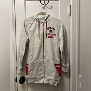 Brand ‘47 Chicago Blackhawks Long Full Zip Hoodie, Size Small